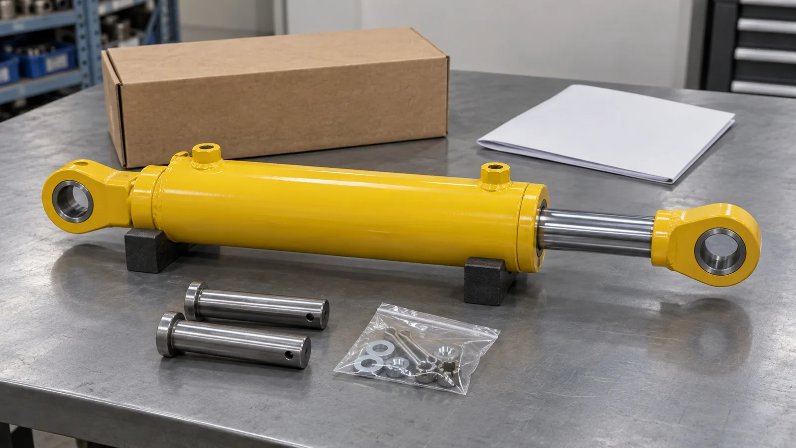 Merkkittömät kuormaimen komponentit puhtaalla osien kyselytyöpöydällä