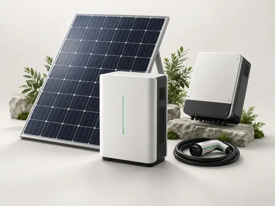 Uusi energia ja varastointi — 3D-luokkakuva